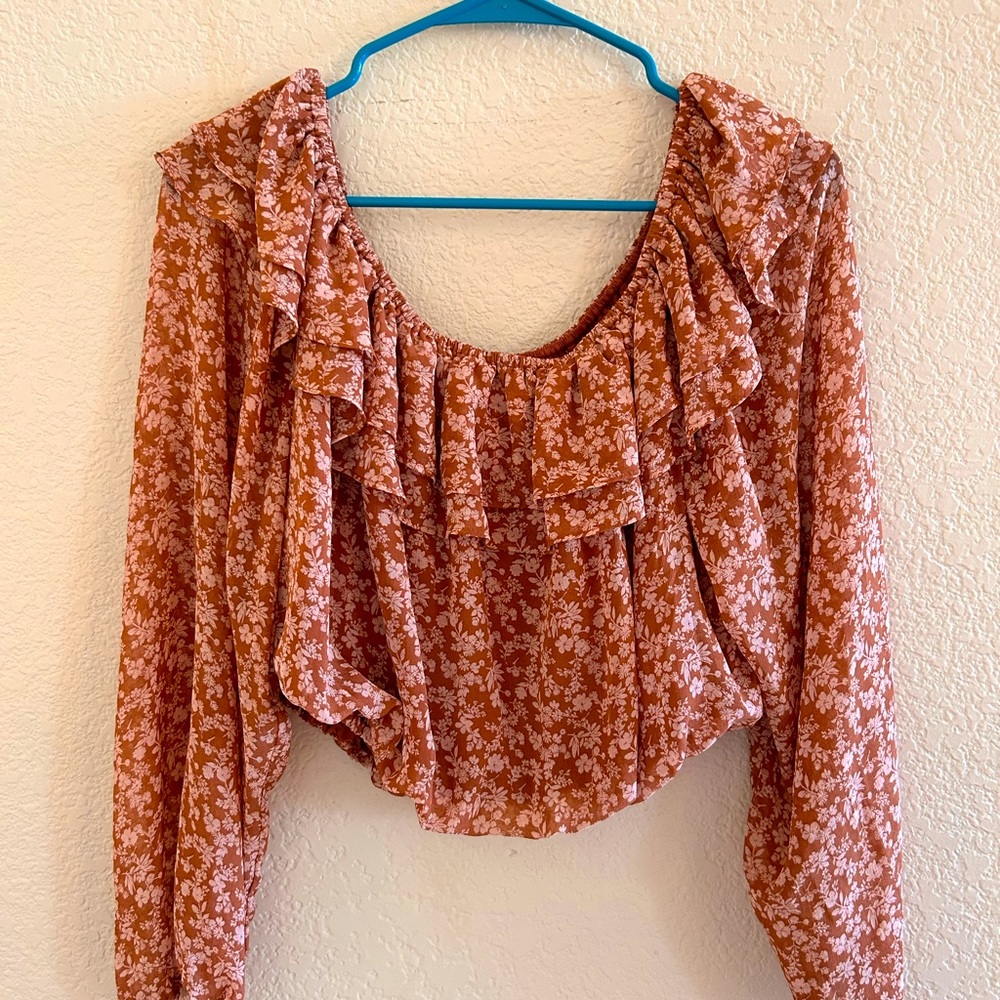 NWOT Alter’d State peasant style long sleeve shirt. Originally 59.99.